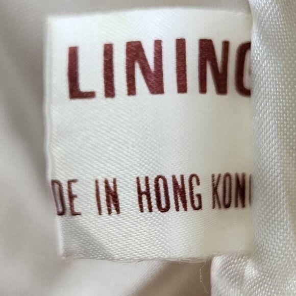 Vintage Elan Rabbit Fur Jacket Beige & Camel Striped Pattern Warm Soft Small S - Picture 10 of 15